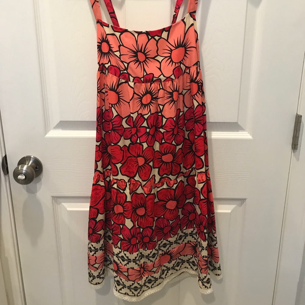 Vintage summer poppy dress
